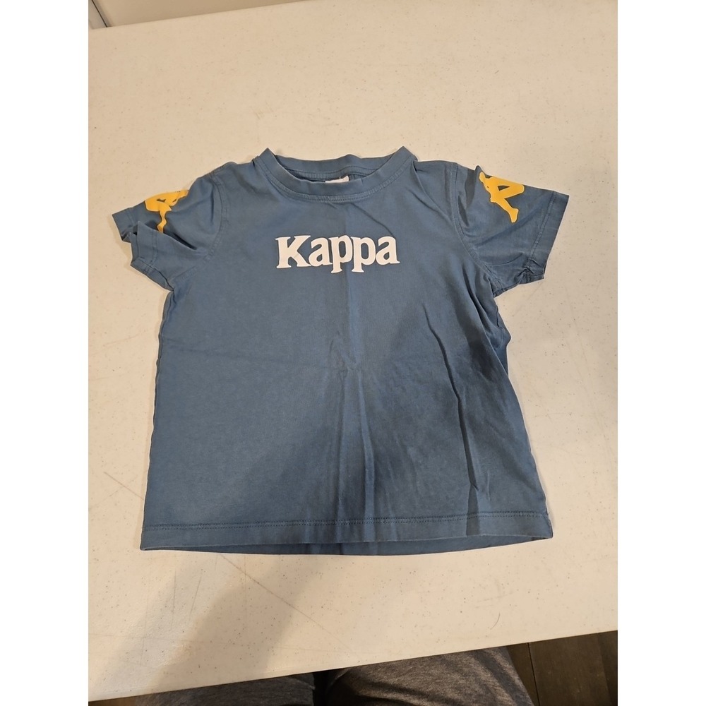 Kappa TShirt Athletic Tee Blue 6 Years Logo 100%cotton (1355‎